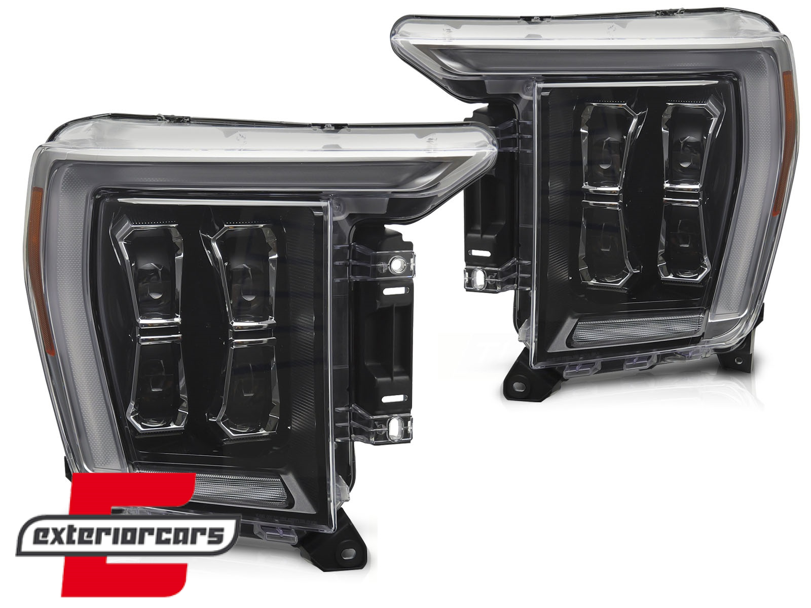 Full LED prednja svjetla TruDRL dizajn (crna) / FORD F150 Mk14 (2020-2023) - Slika 2