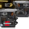 Full LED prednja svjetla TruDRL SEQ žmigavci (crna) / FORD F150 Mk13 (2014-2017)