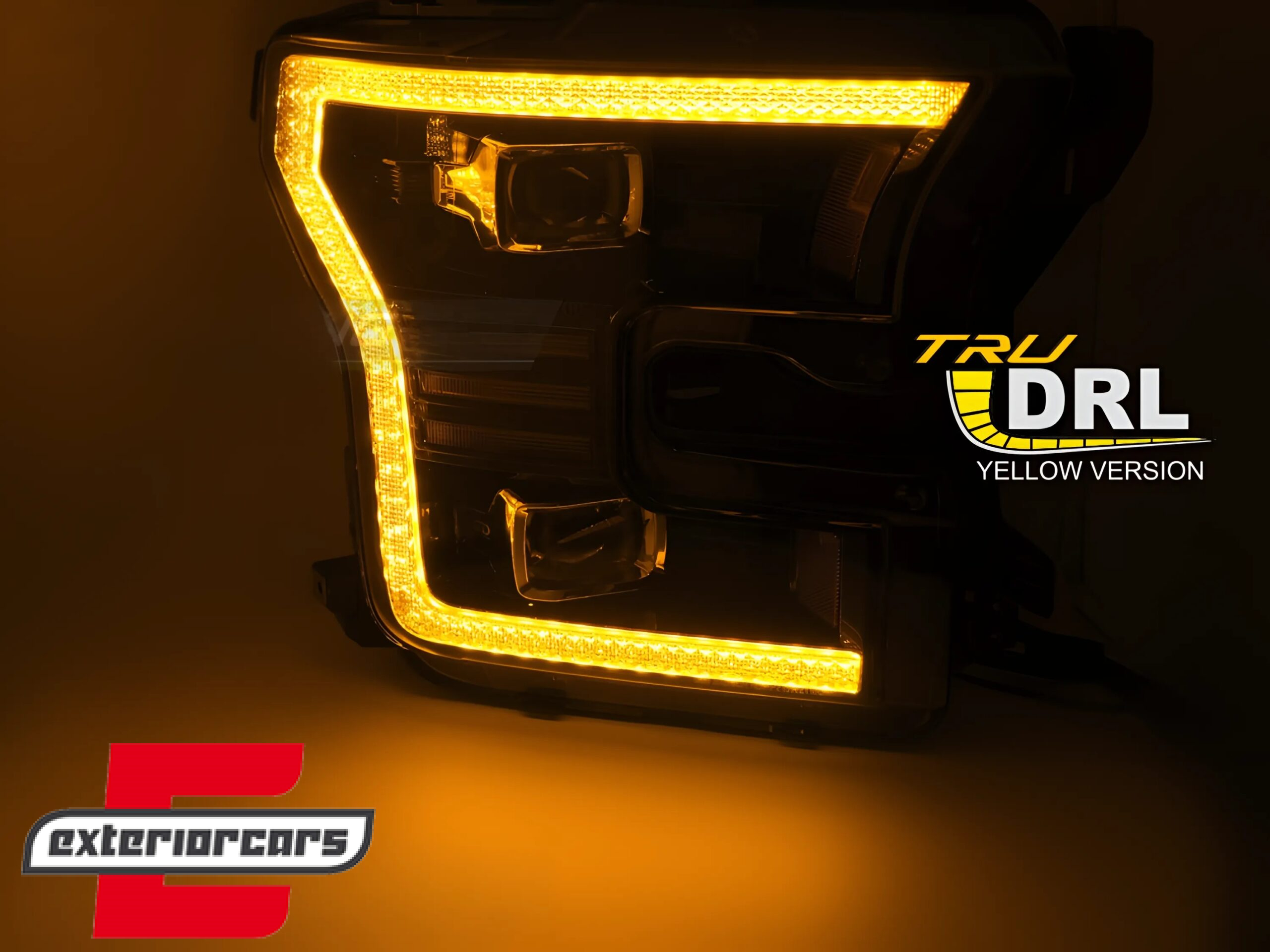 Full LED prednja svjetla TruDRL SEQ žmigavci (crna) / FORD F150 Mk13 (2014-2017) - Slika 3