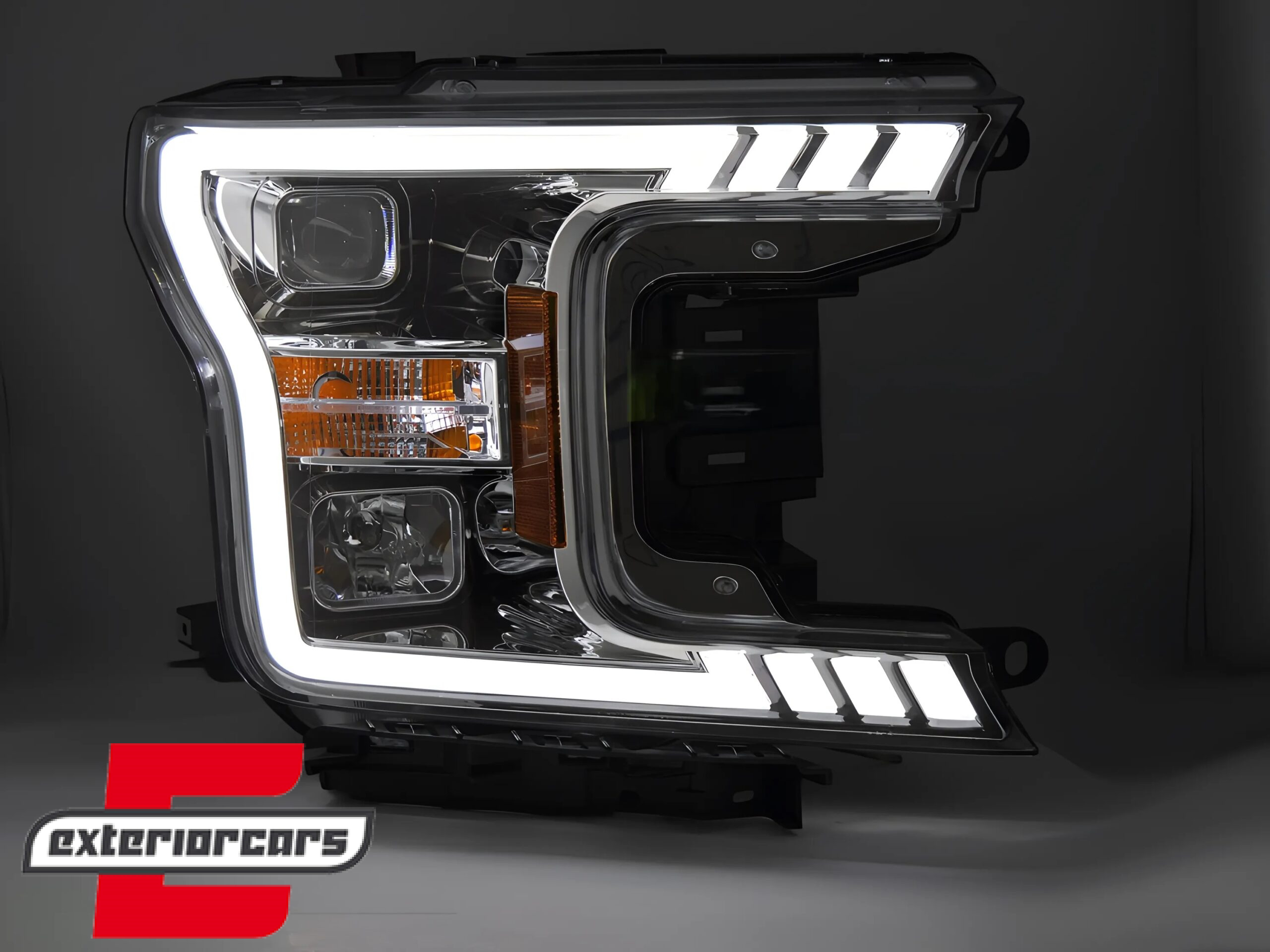 Prednja svjetla LED SEQ žmigavci (chrome) / FORD F150 Mk13 Facelift (2017-2020) - Slika 3