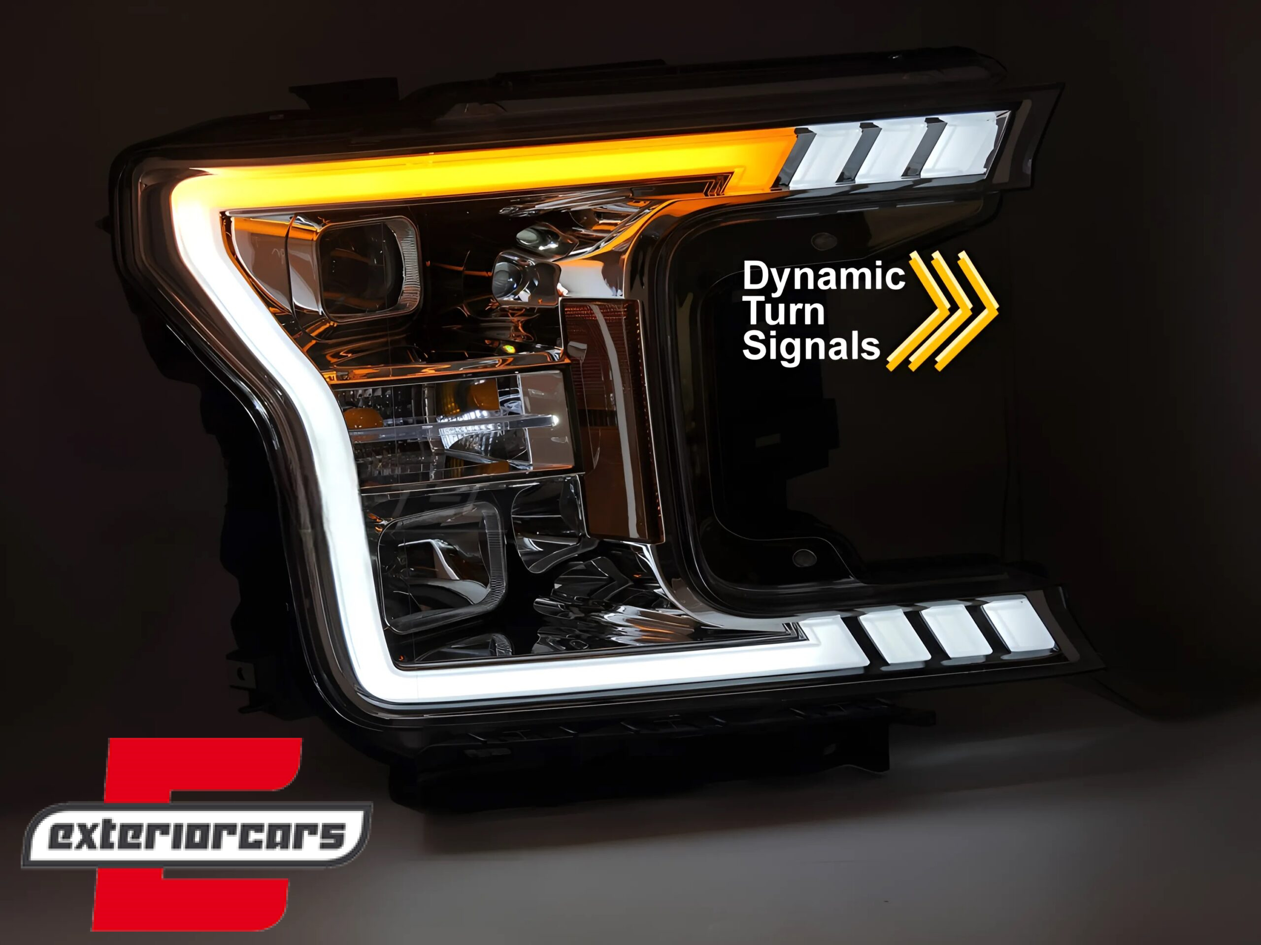 Prednja svjetla LED SEQ žmigavci (chrome) / FORD F150 Mk13 Facelift (2017-2020) - Slika 4