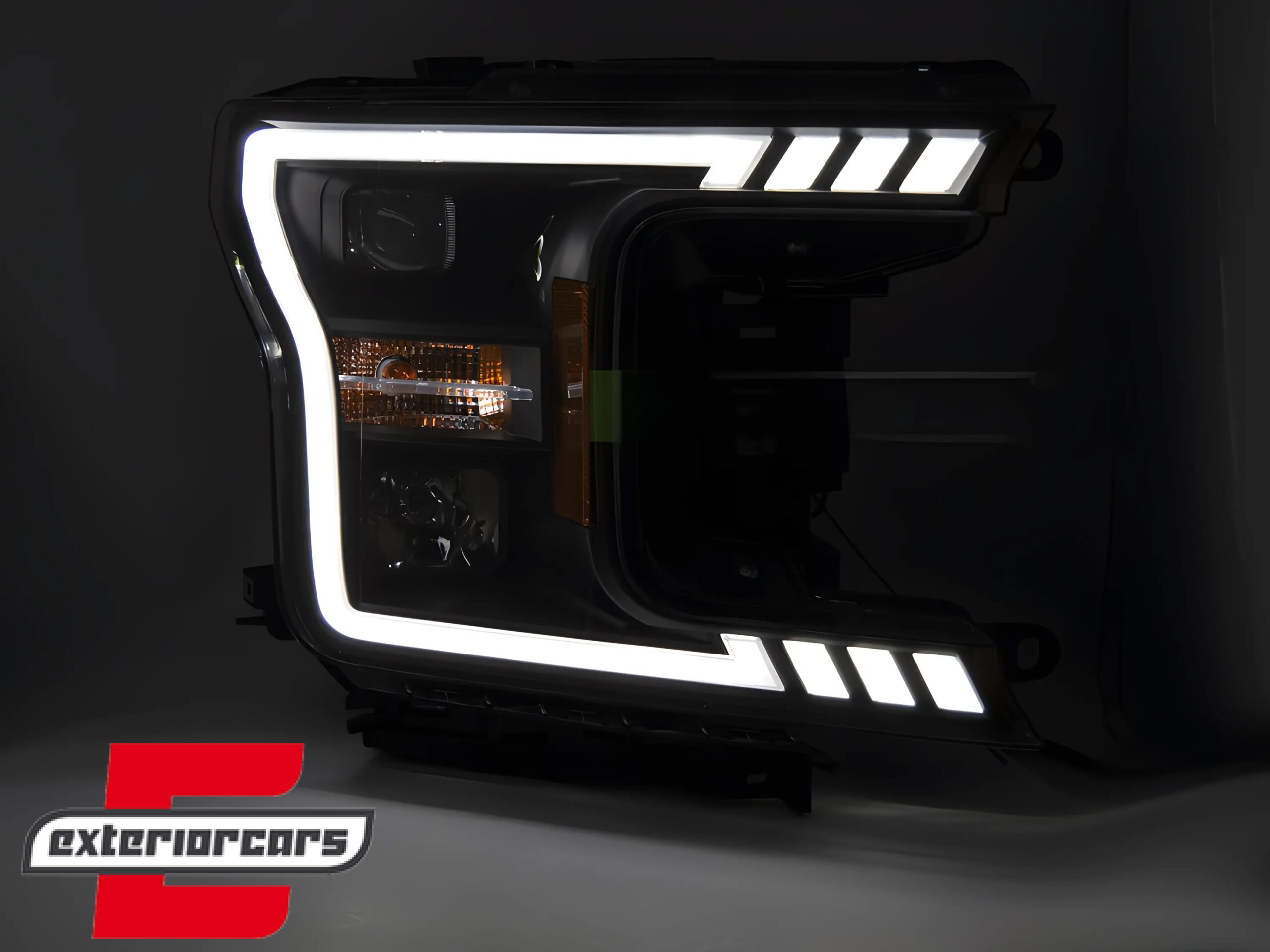 Prednja svjetla LED SEQ žmigavci (crna) / FORD F150 Mk13 Facelift (2017-2020) - Slika 3