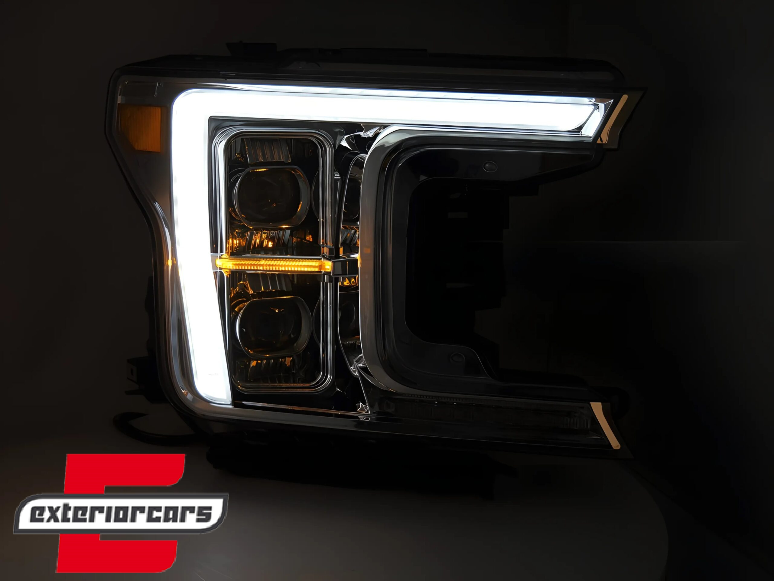 Full LED prednja svjetla SEQ žmigavci (chrome) / FORD F150 Mk13 Facelift (2017-2020) - Slika 3