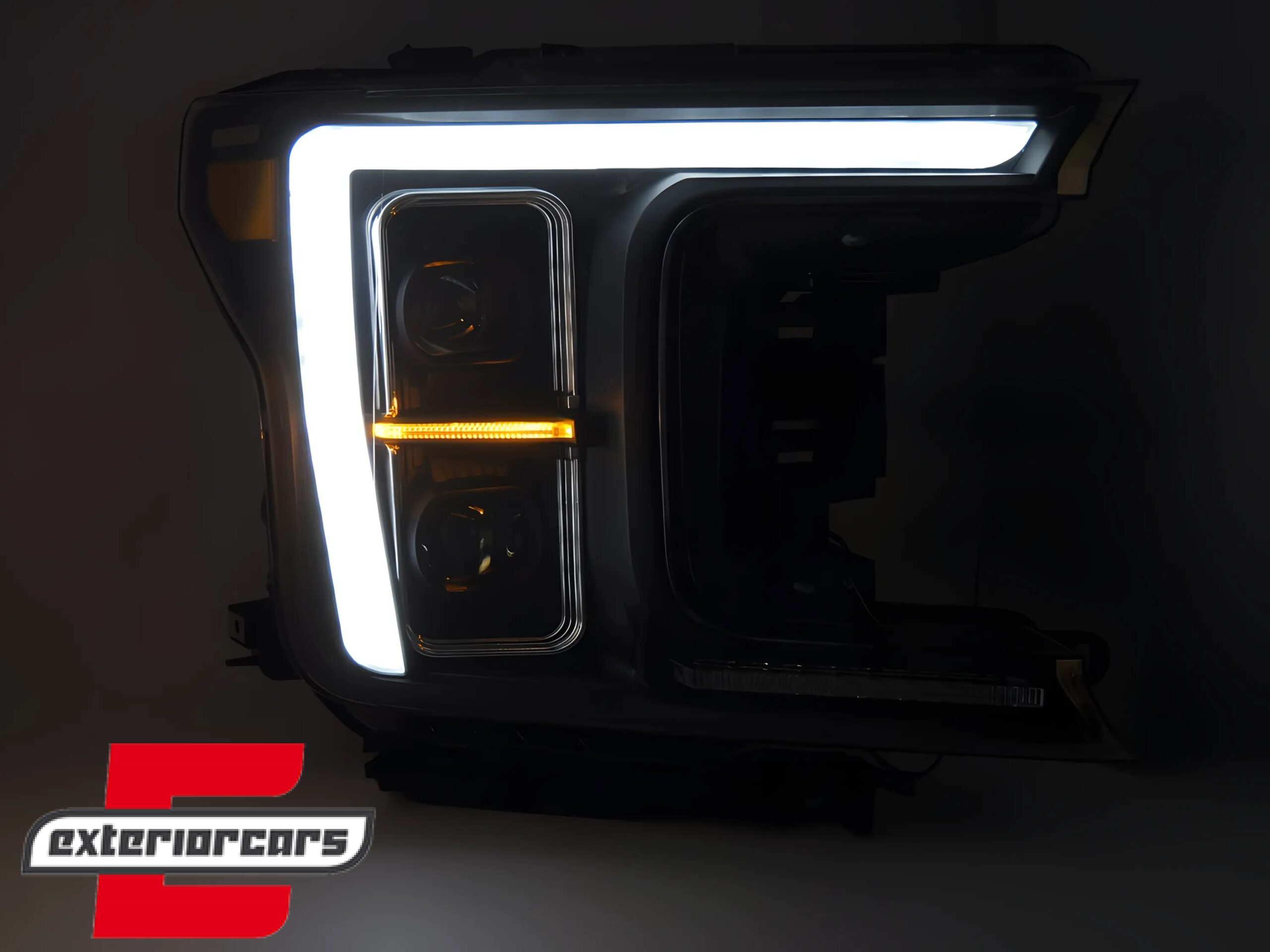 Full LED prednja svjetla SEQ žmigavci (crna) / FORD F150 Mk13 Facelift (2017-2020) - Slika 3