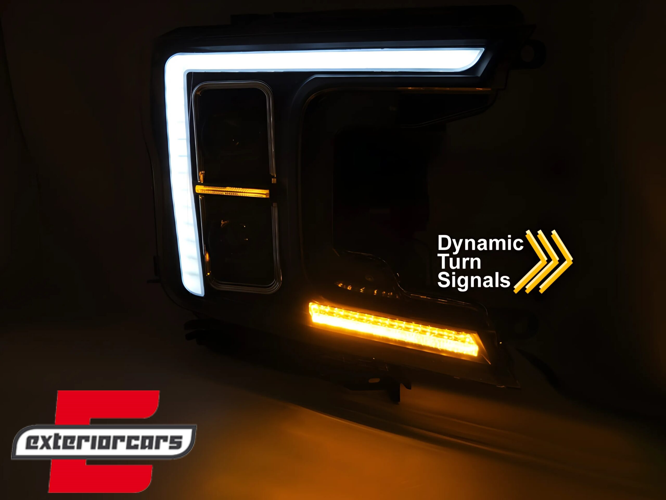 Full LED prednja svjetla SEQ žmigavci (crna) / FORD F150 Mk13 Facelift (2017-2020) - Slika 4