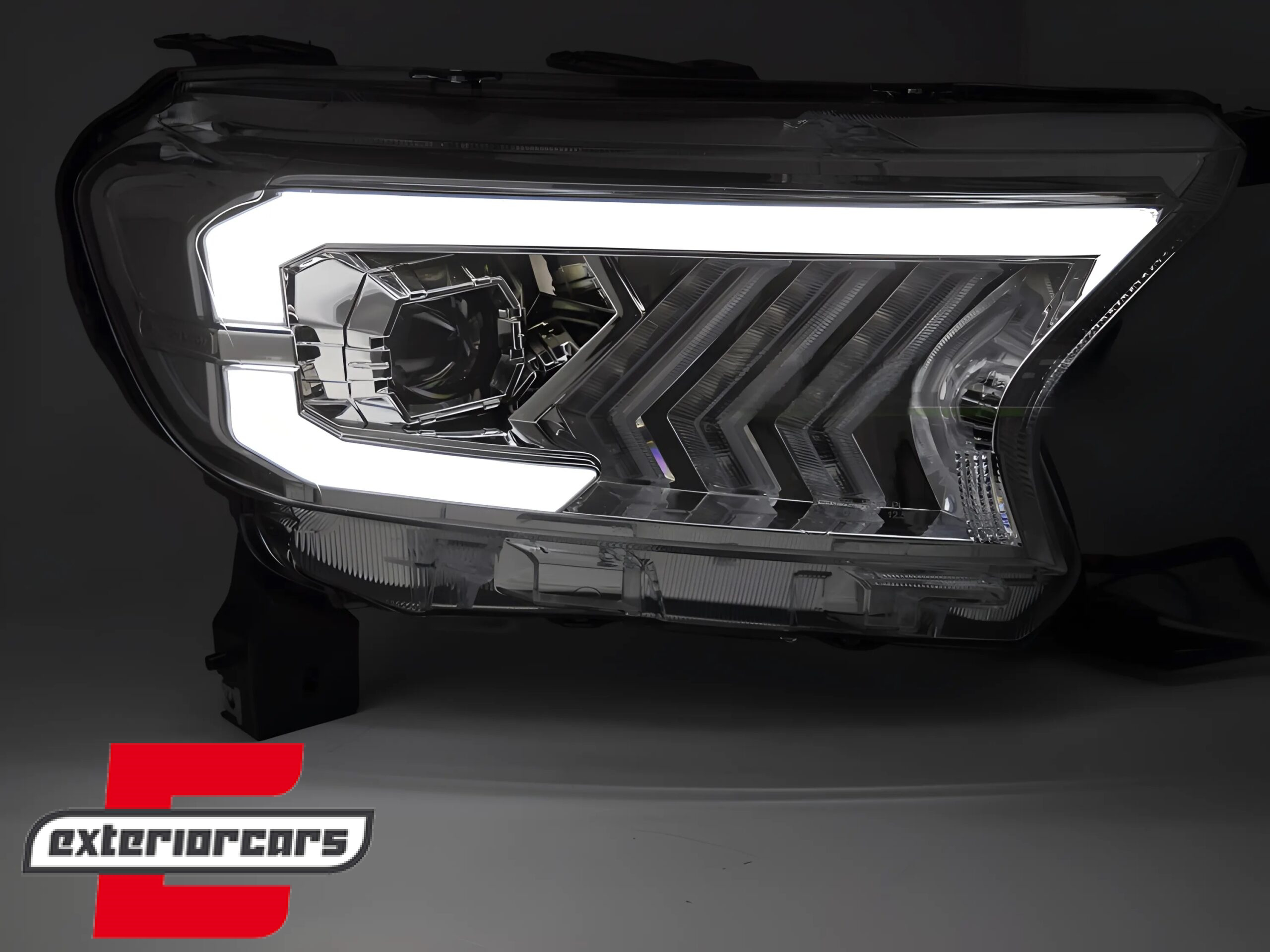 Full LED prednja svjetla SEQ žmigavci (chrome) / Ford Ranger (2015-2022) - Slika 3