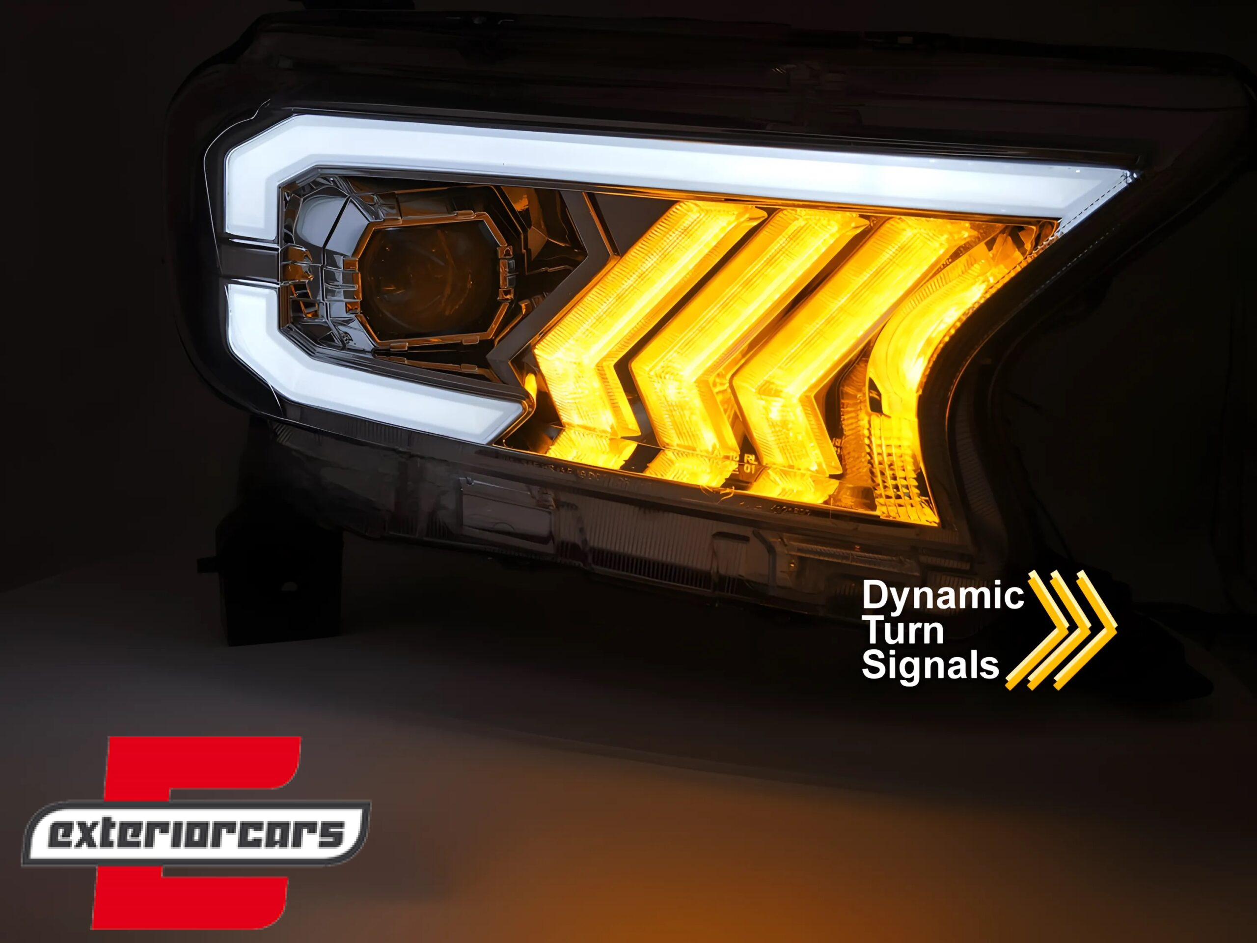 Full LED prednja svjetla SEQ žmigavci (chrome) / Ford Ranger (2015-2022) - Slika 4