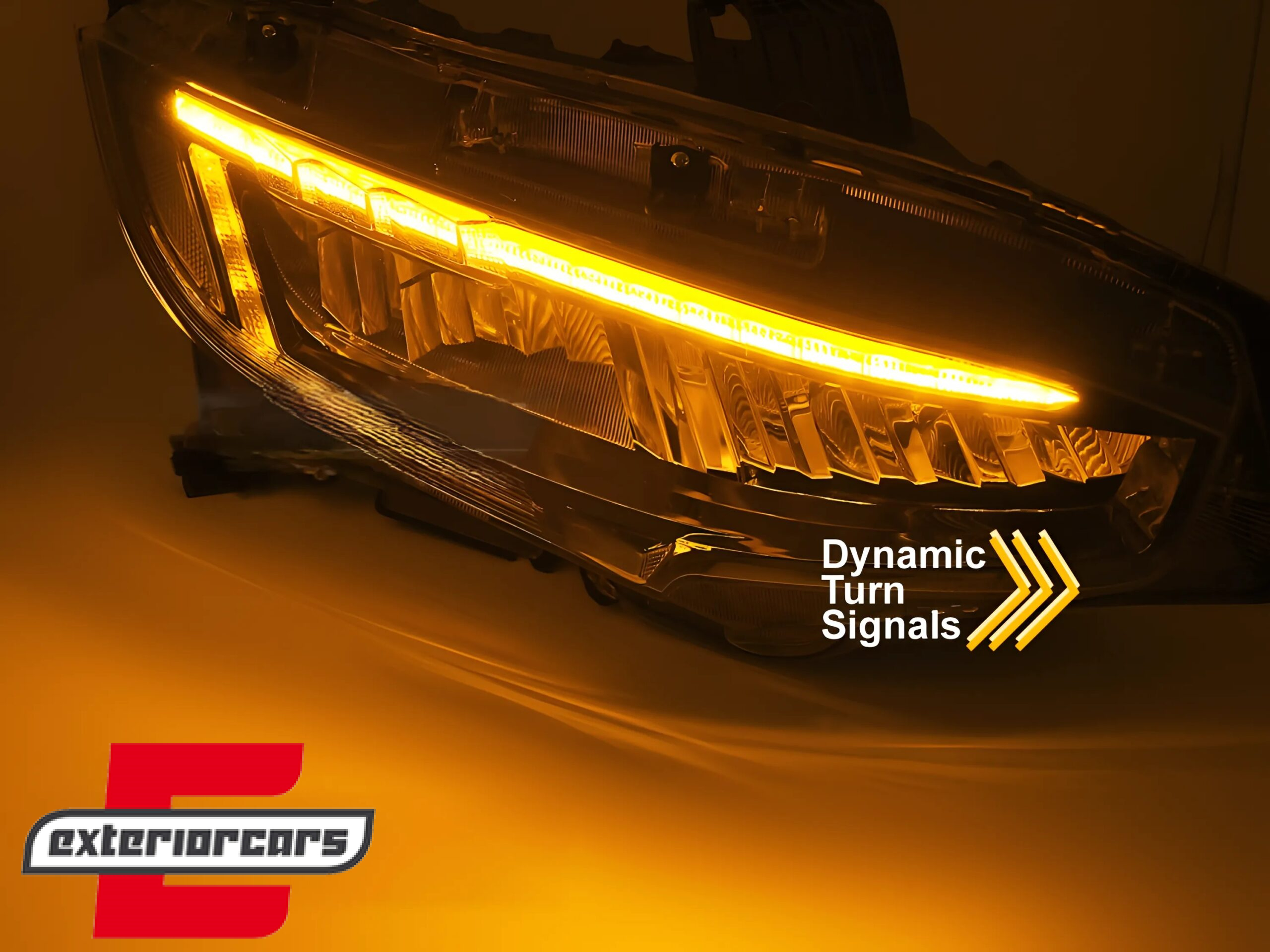 Full LED prednja svjetla SEQ žmigavci (crna) / Honda Civic Mk10 (2016-2021) - Slika 4