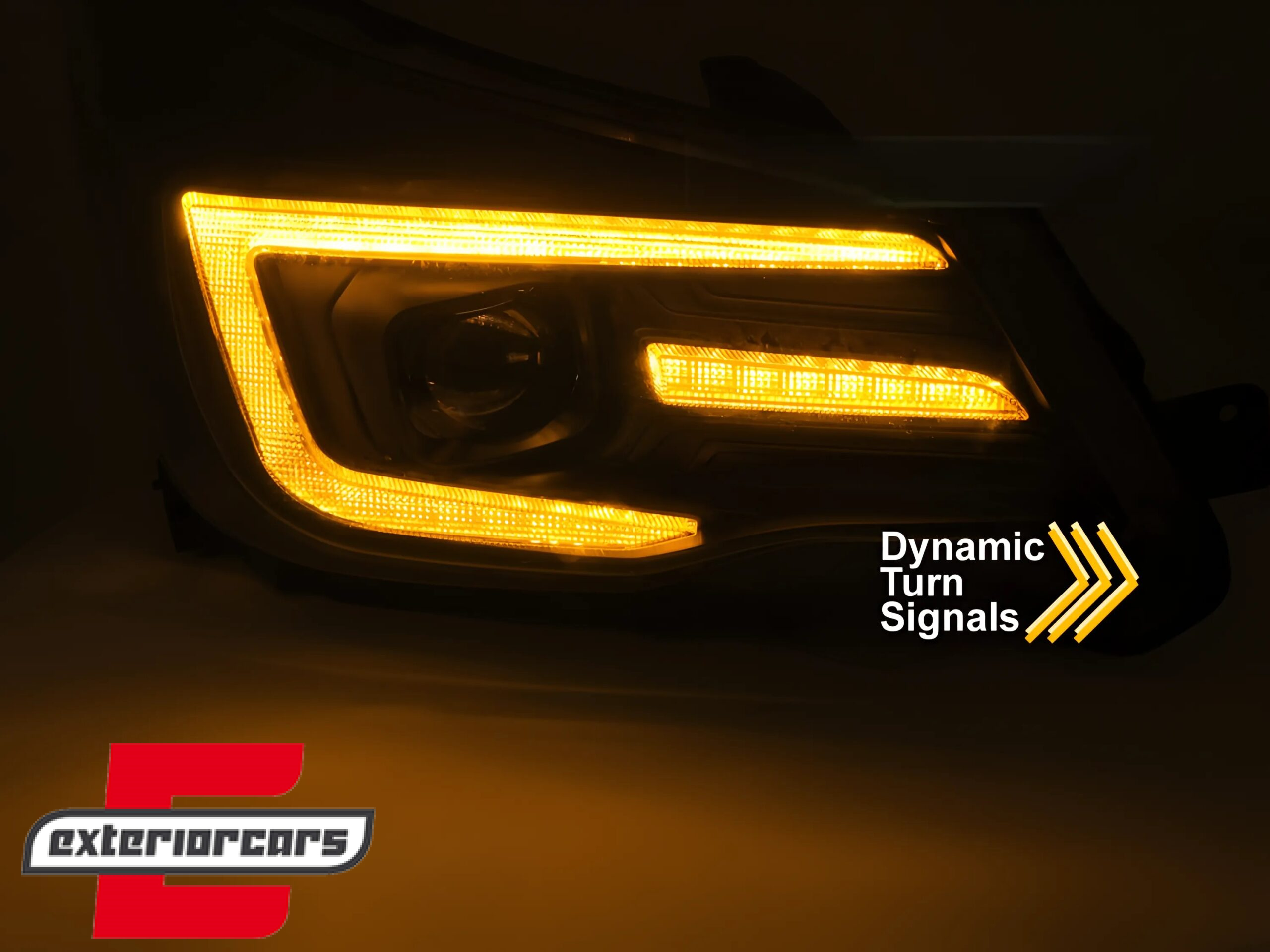 Prednja svjetla LED SEQ žmigavci TubeLight dizajn (crna) / Subaru Forester IV (2013-2018) - Slika 4