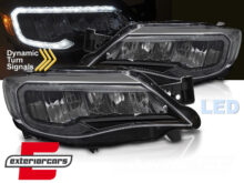 Full LED prednja svjetla SEQ žmigavci (crna) Subaru WRX (2008-2014)