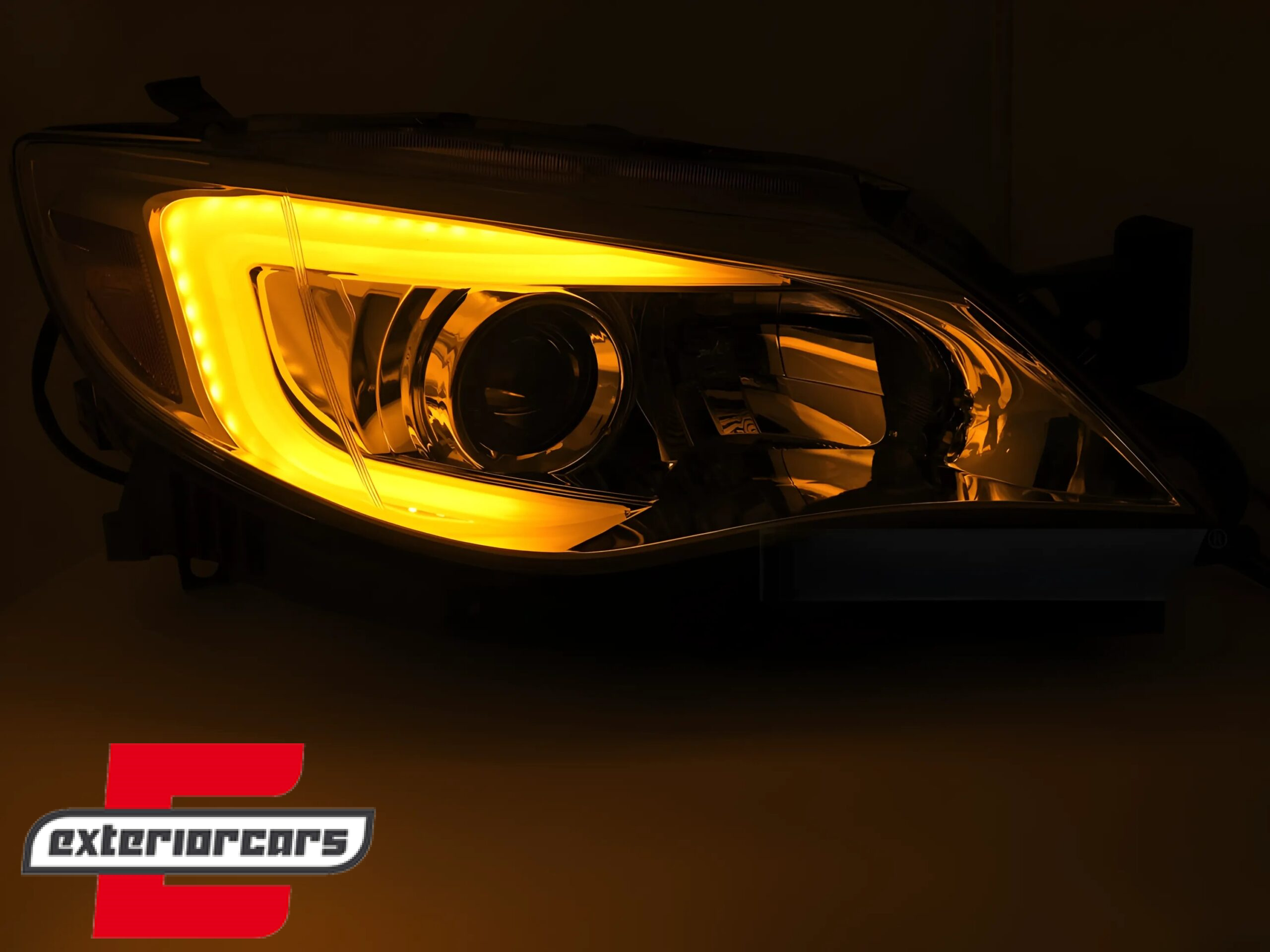 Prednja svjetla TubeLight dizajn (chrome) / Subaru WRX (2008-2014) - Slika 4
