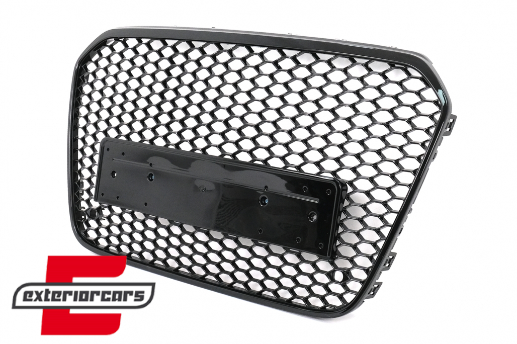 Prednja maska RS6 dizajn (piano crna) / Audi A6 C7 4G (2011-2014) - Slika 2