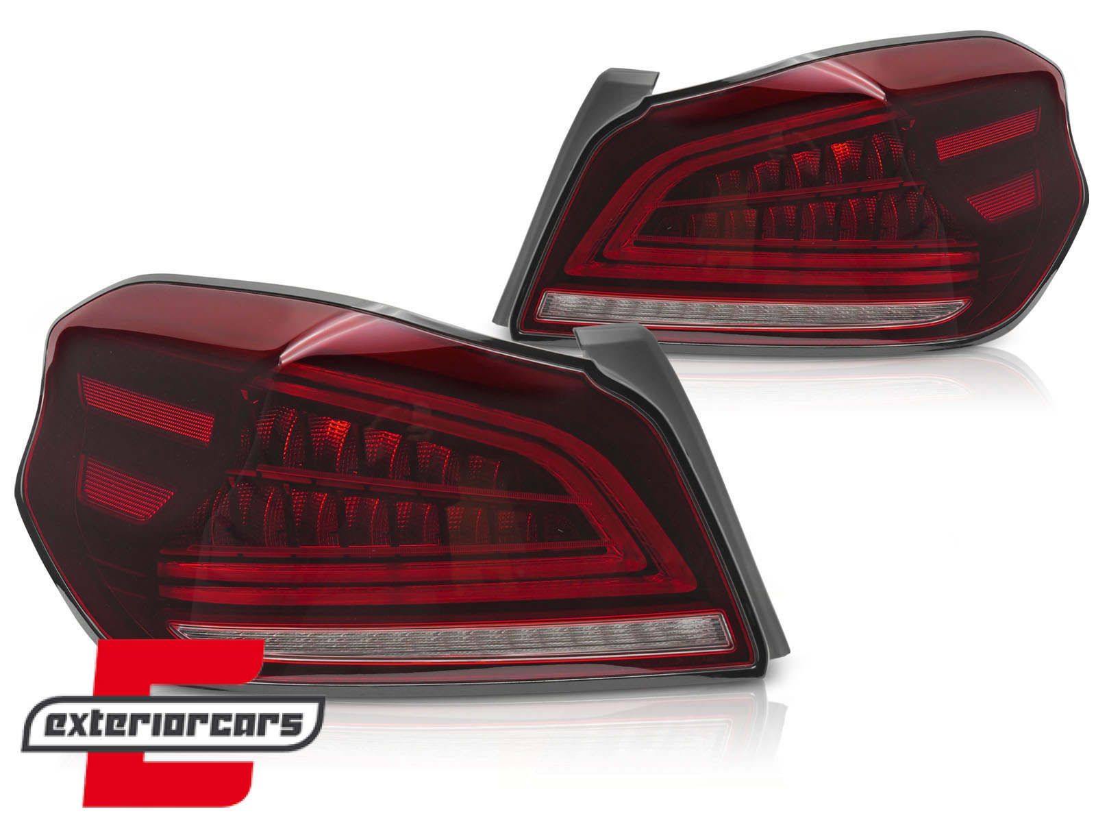 Full LED stražnja svjetla SEQ žmigavci (crvena) / Subaru WRX (2014-2021) - Slika 2