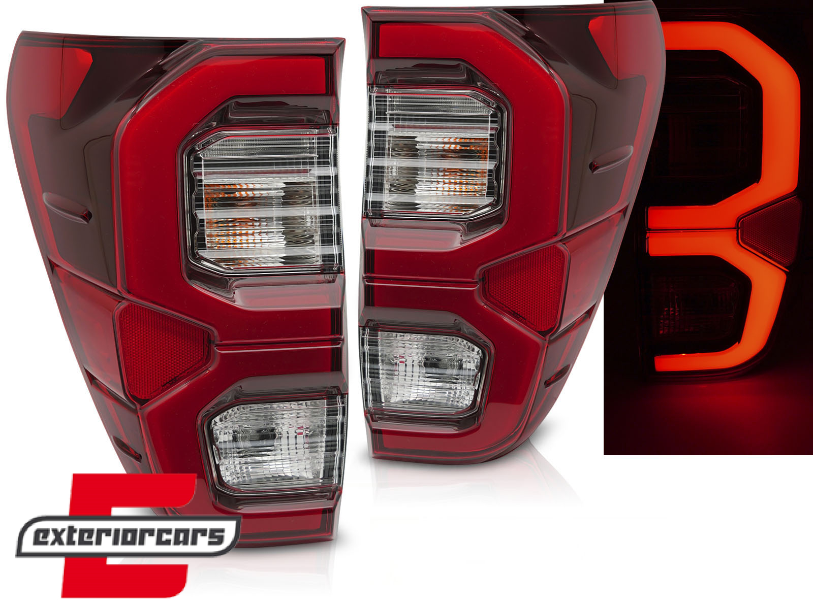 LED stražnja svjetla (crvena) / Toyota Hilux (2016-2020)