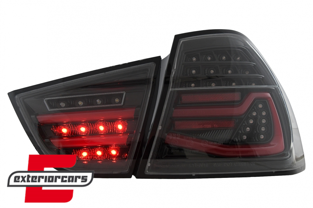 Full LED stražnja svjetla SEQ žmigavci (crna) / BMW serije 3 E90 LCI (2008-2011) limuzina - Slika 10