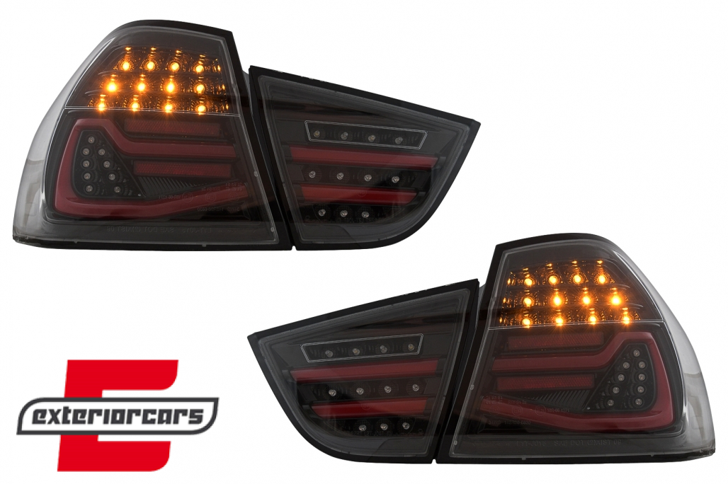 Full LED stražnja svjetla SEQ žmigavci (crna) / BMW serije 3 E90 LCI (2008-2011) limuzina - Slika 12