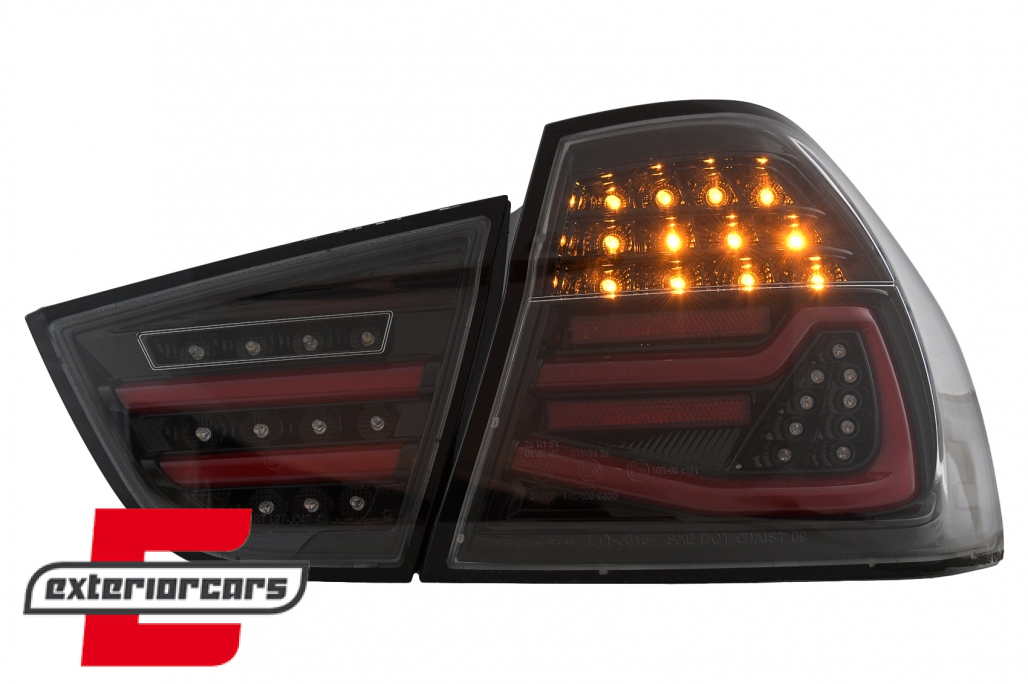Full LED stražnja svjetla SEQ žmigavci (crna) / BMW serije 3 E90 LCI (2008-2011) limuzina - Slika 14