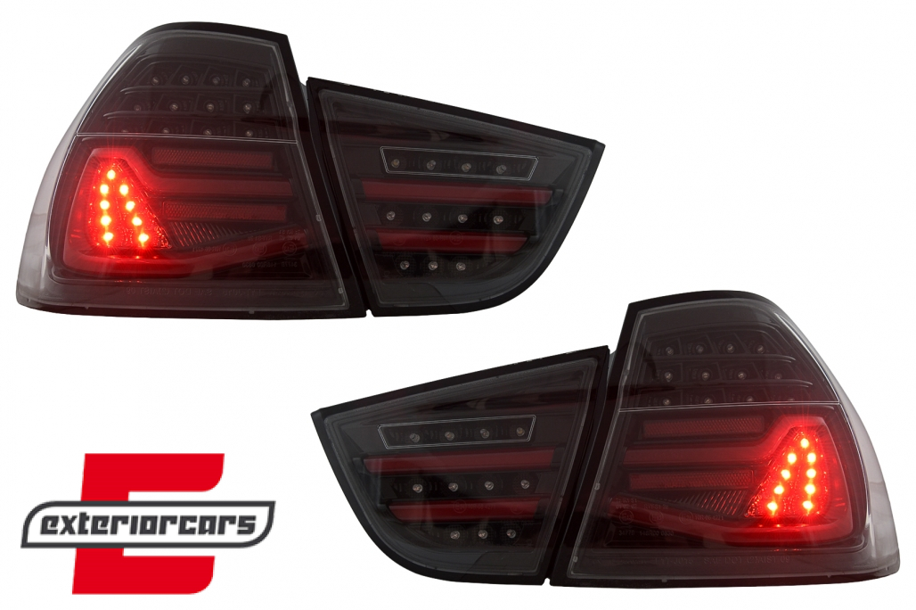 Full LED stražnja svjetla SEQ žmigavci (crna) / BMW serije 3 E90 LCI (2008-2011) limuzina - Slika 16