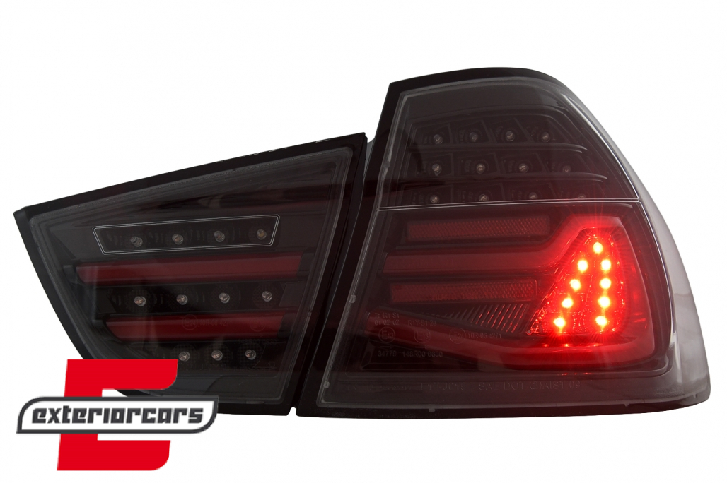 Full LED stražnja svjetla SEQ žmigavci (crna) / BMW serije 3 E90 LCI (2008-2011) limuzina - Slika 17