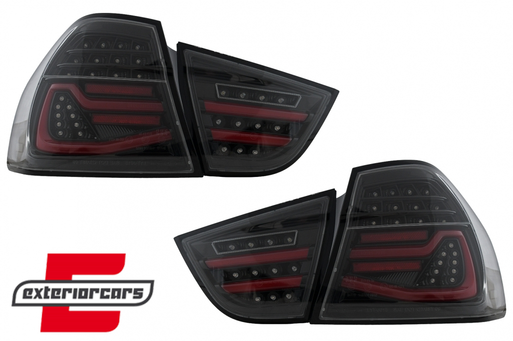 Full LED stražnja svjetla SEQ žmigavci (crna) / BMW serije 3 E90 LCI (2008-2011) limuzina - Slika 19