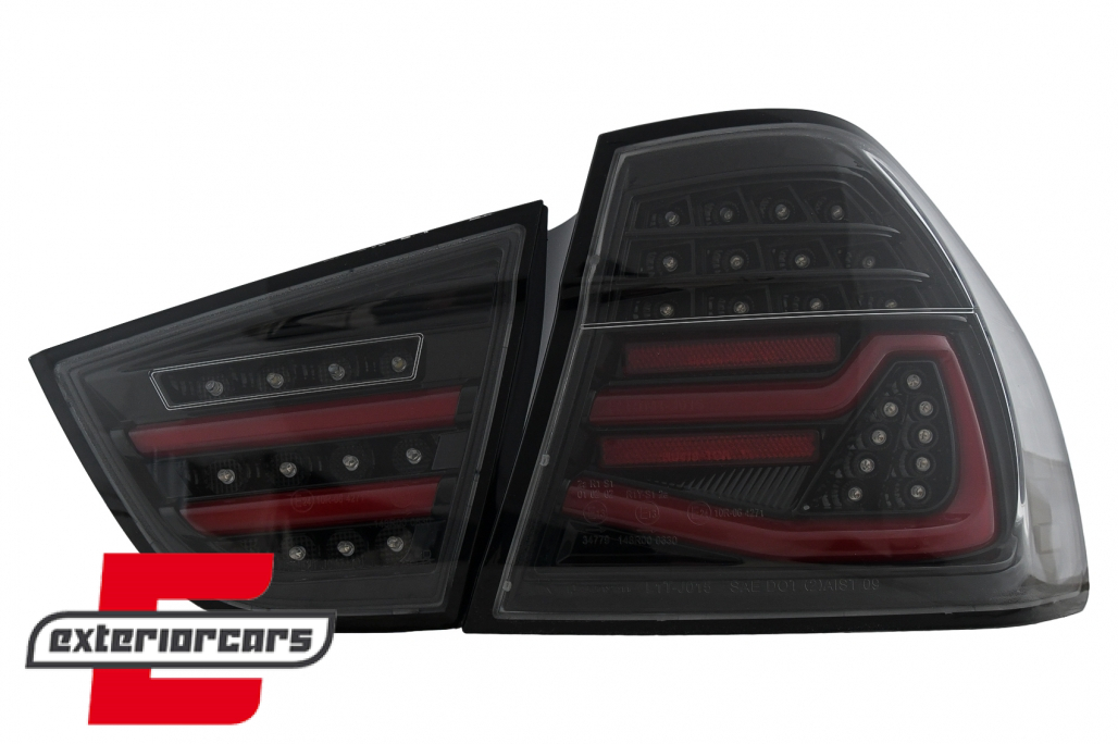Full LED stražnja svjetla SEQ žmigavci (crna) / BMW serije 3 E90 LCI (2008-2011) limuzina - Slika 20
