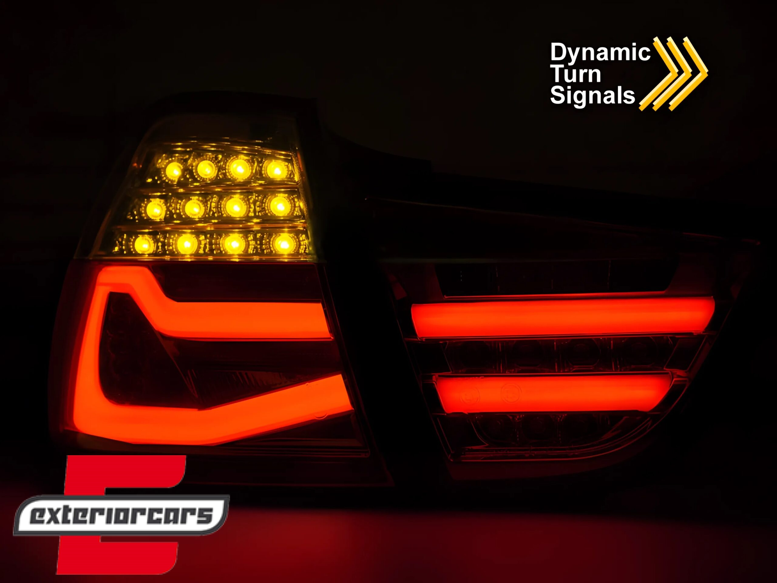 Full LED stražnja svjetla SEQ žmigavci (crna/smoke) / BMW serije 3 E90 LCI (2008-2011) limuzina - Slika 4