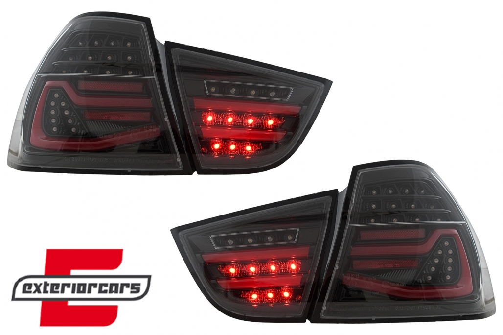 Full LED stražnja svjetla SEQ žmigavci (crna) / BMW serije 3 E90 LCI (2008-2011) limuzina - Slika 9