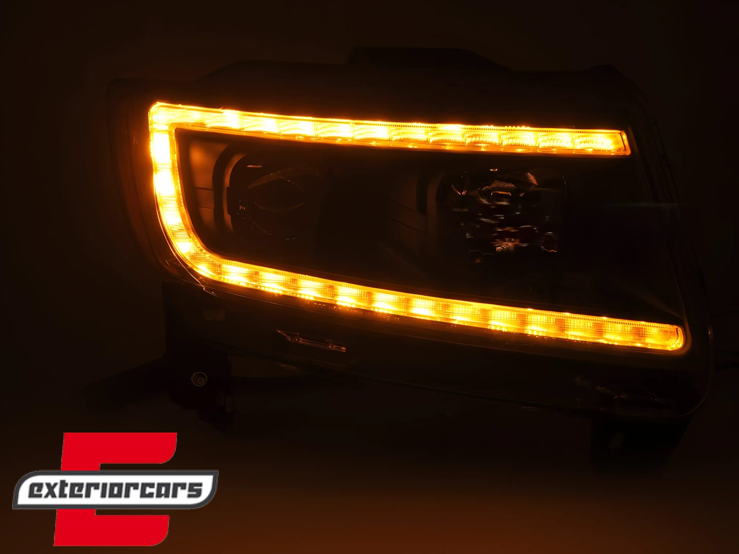 Prednja svjetla LED TubeLight dizajn (crna) / JEEP Grand Cherokee WK2 (2011-2013) - Slika 4