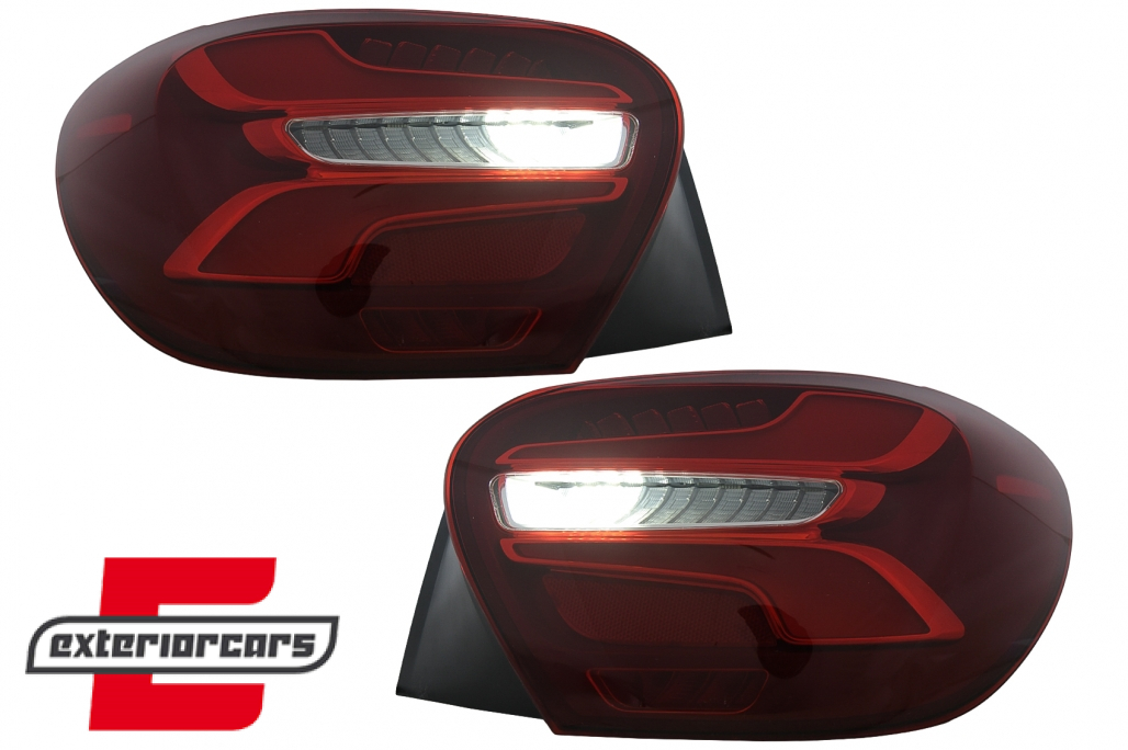 Full LED stražnja svjetla SEQ žmigavci Facelift dizajn (crvena) / Mercedes A-klasa W176 (2013-08.2015) - Slika 15