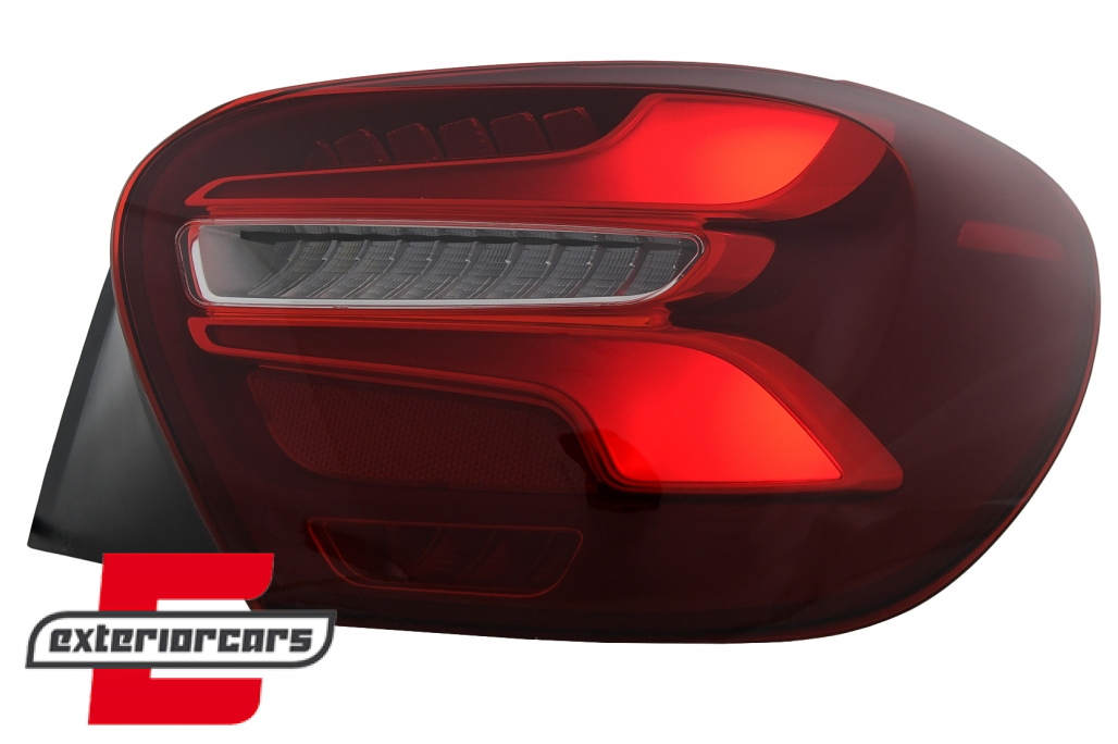 Full LED stražnja svjetla SEQ žmigavci Facelift dizajn (crvena) / Mercedes A-klasa W176 (2013-08.2015) - Slika 3