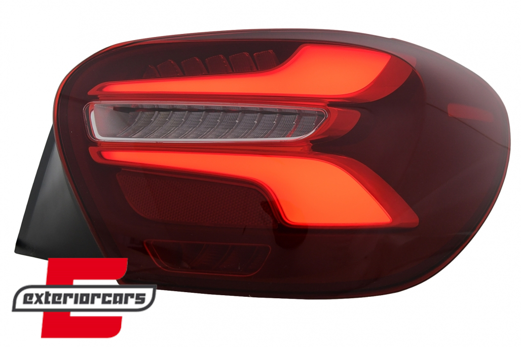 Full LED stražnja svjetla SEQ žmigavci Facelift dizajn (crvena) / Mercedes A-klasa W176 (2013-08.2015) - Slika 4