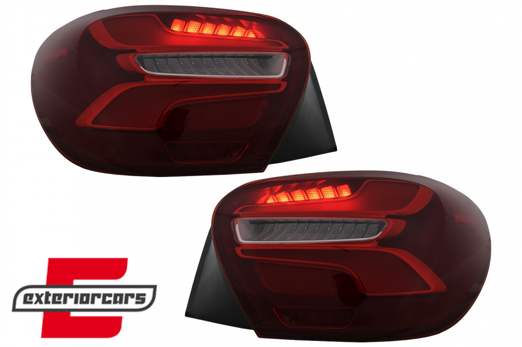 Full LED stražnja svjetla SEQ žmigavci Facelift dizajn (crvena) / Mercedes A-klasa W176 (2013-08.2015) - Slika 6