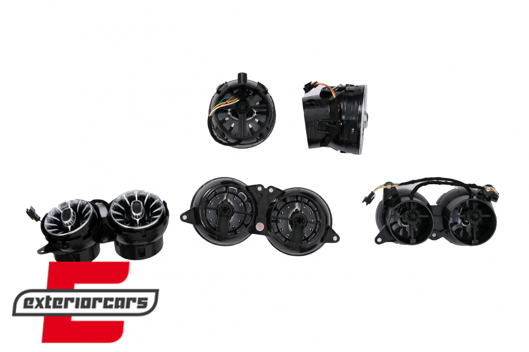 AC ventilacijske rešetke SET prednje i stražnje strane 64 boje / Mercedes S-klasa W222 (2013-2020) - Slika 2