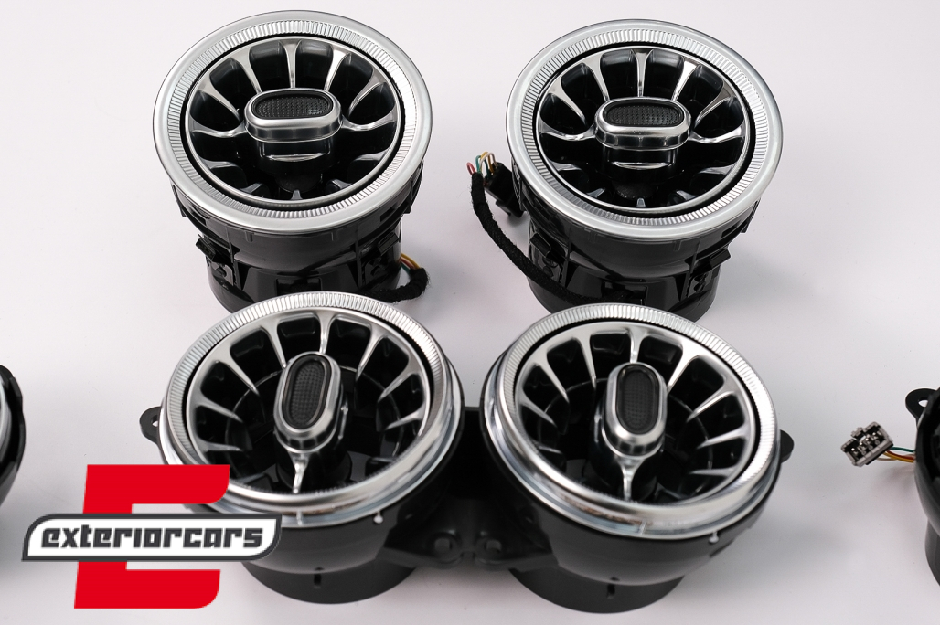 AC ventilacijske rešetke SET prednje i stražnje strane 64 boje / Mercedes S-klasa W222 (2013-2020) - Slika 3