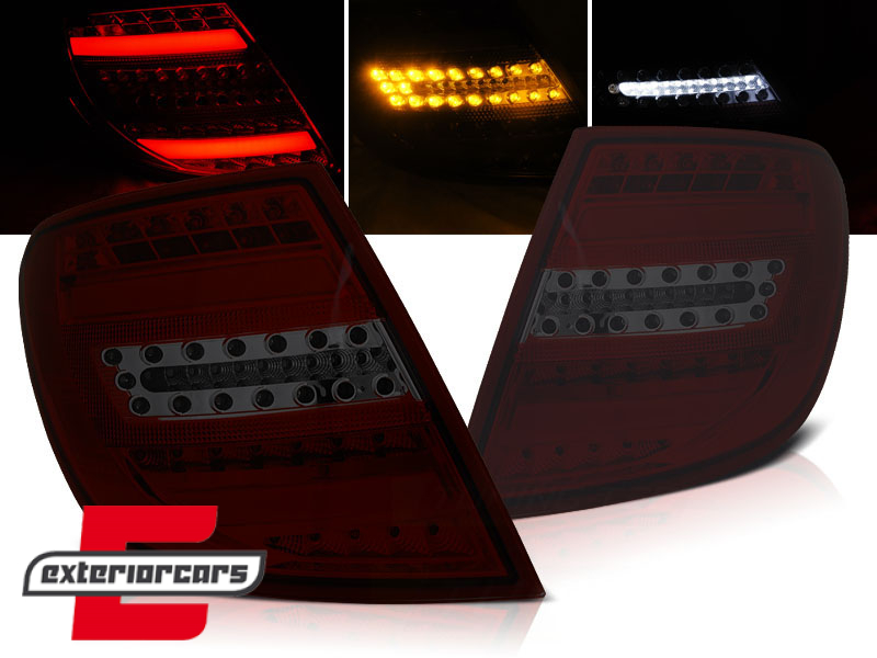 Full LED stražnja svjetla (crvena/smoke) / Mercedes C-klasa S204 karavan (2007-2010)