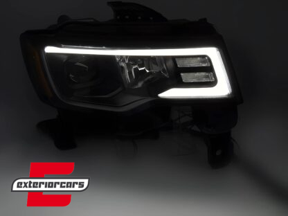 Prednja svjetla LED DRL TubeLight dizajn (crna) / Jeep Grand Cherokee (2016-2021) - Slika 3