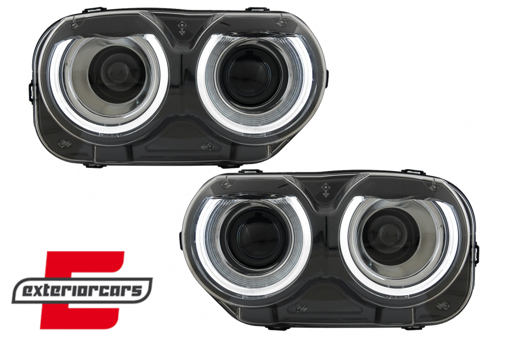 LED prednji farovi (crna) / Dodge Challenger (2015-2023)