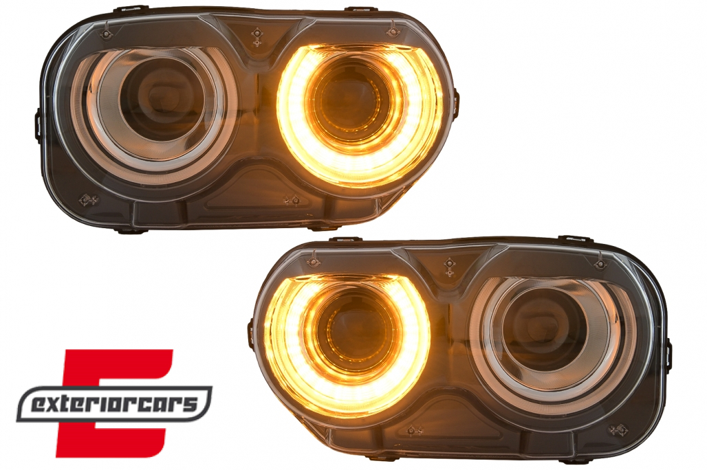 LED prednji farovi (crna) / Dodge Challenger (2015-2023) - Slika 8