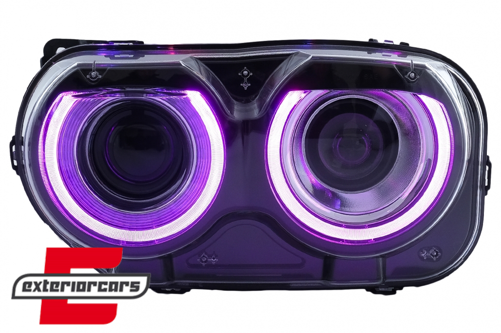 LED prednji farovi RGB svjetla (crna) / Dodge Challenger (2015-2023) - Slika 14