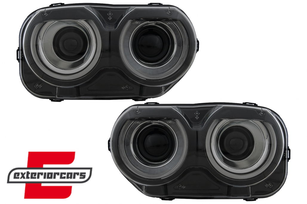LED prednji farovi RGB svjetla (crna) / Dodge Challenger (2015-2023) - Slika 2