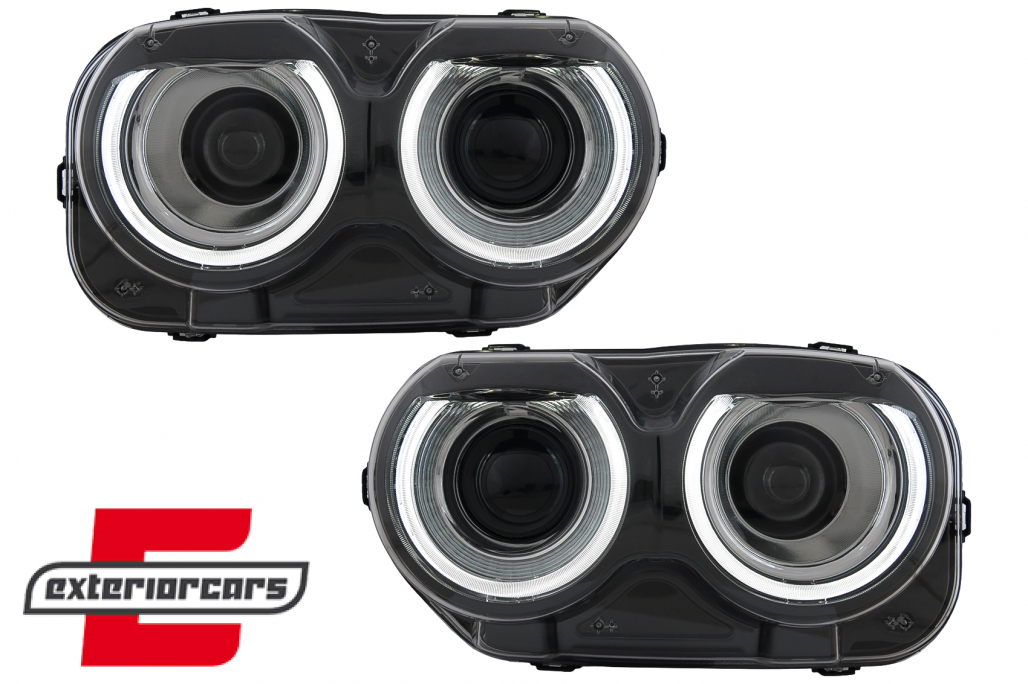 LED prednji farovi RGB svjetla (crna) / Dodge Challenger (2015-2023) - Slika 5