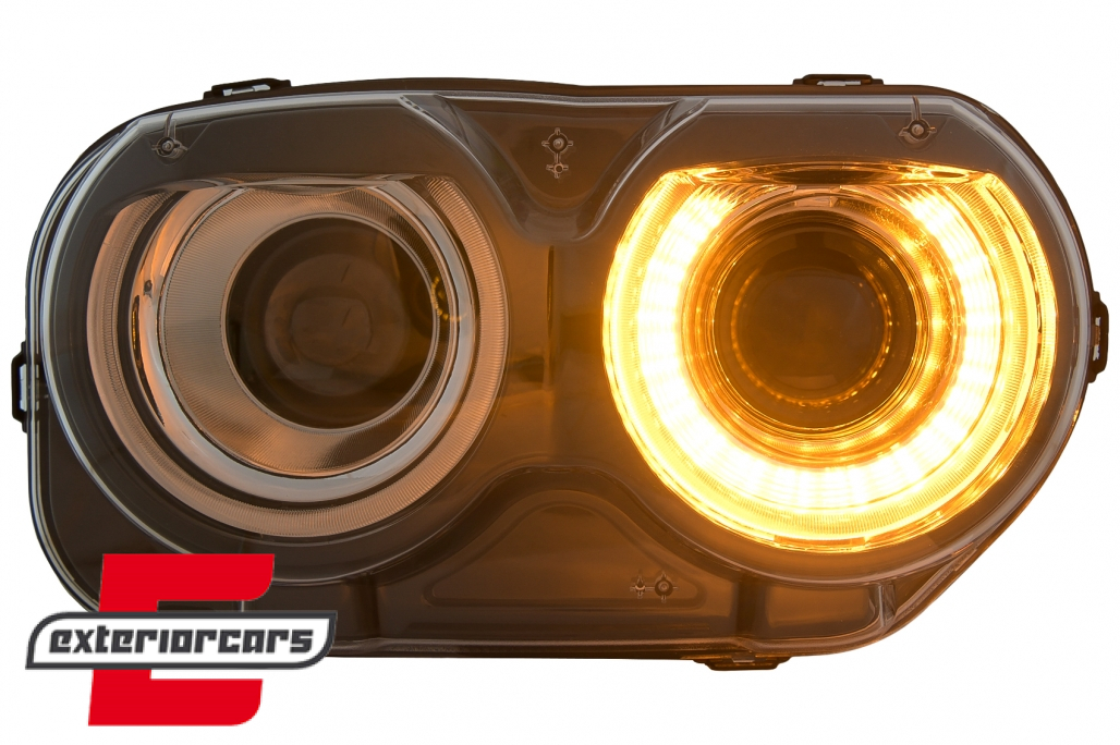 LED prednji farovi RGB svjetla (crna) / Dodge Challenger (2015-2023) - Slika 9