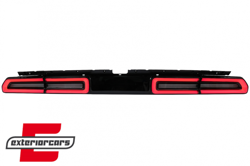 Full LED stražnja svjetla SEQ žmigavci (crvena/kristal) / Dodge Challenger (2008-2014)