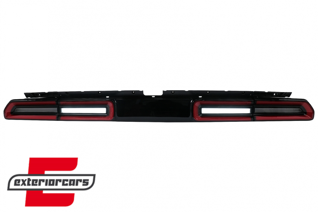 Full LED stražnja svjetla SEQ žmigavci (crvena/kristal) / Dodge Challenger (2008-2014) - Slika 3