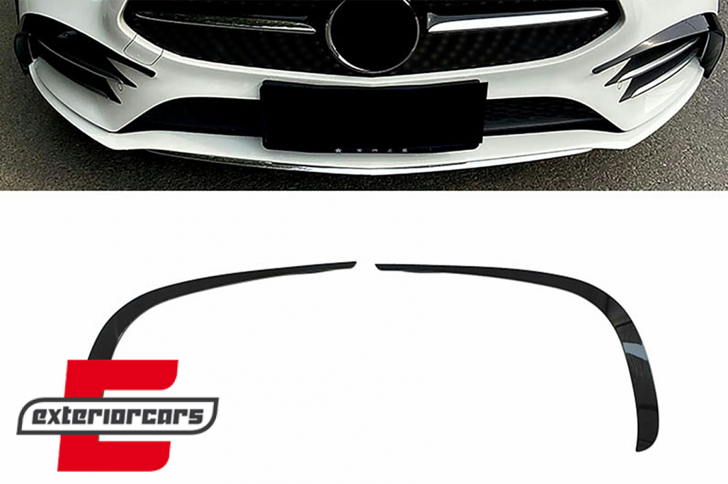 Prednji flapovi Aero dizajn (piano crna) / Mercedes CLS C257 Sport Line (2018-2023)