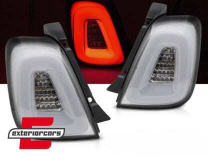 Full LED stražnja svjetla (bijela) / Fiat 500 Hatchback Cabrio (2015-2020)