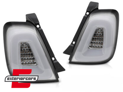 Full LED stražnja svjetla (bijela) / Fiat 500 Hatchback Cabrio (2015-2020) - Slika 2