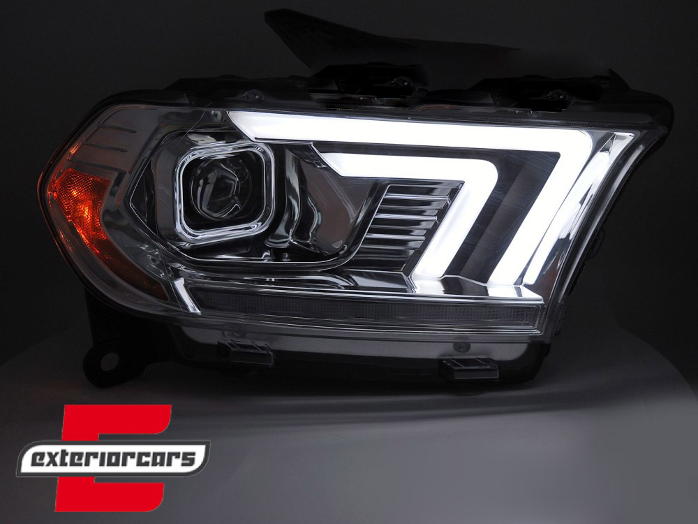 Prednja svjetla LED DRL SEQ žmigavci XENON (chrome) / Dodge Durango (2010-2013) - Slika 4