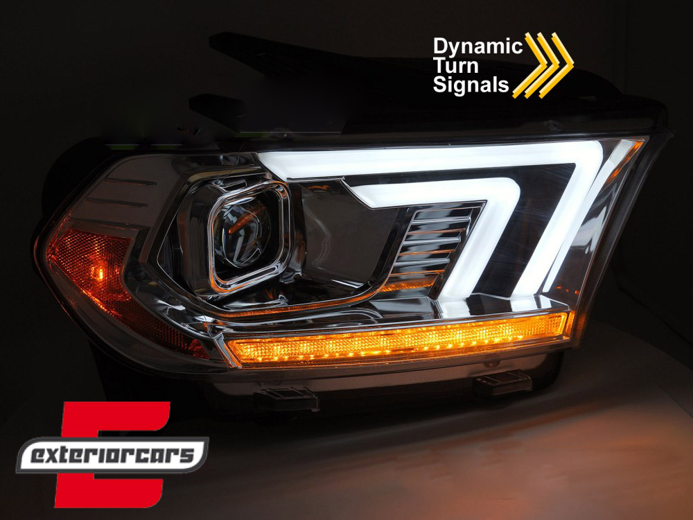 Prednja svjetla LED DRL SEQ žmigavci XENON (chrome) / Dodge Durango (2010-2013) - Slika 5