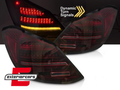 Full LED stražnja svjetla SEQ žmigavci (crvena/crna) / Mercedes C klasa W205 limuzina (2014-2021)